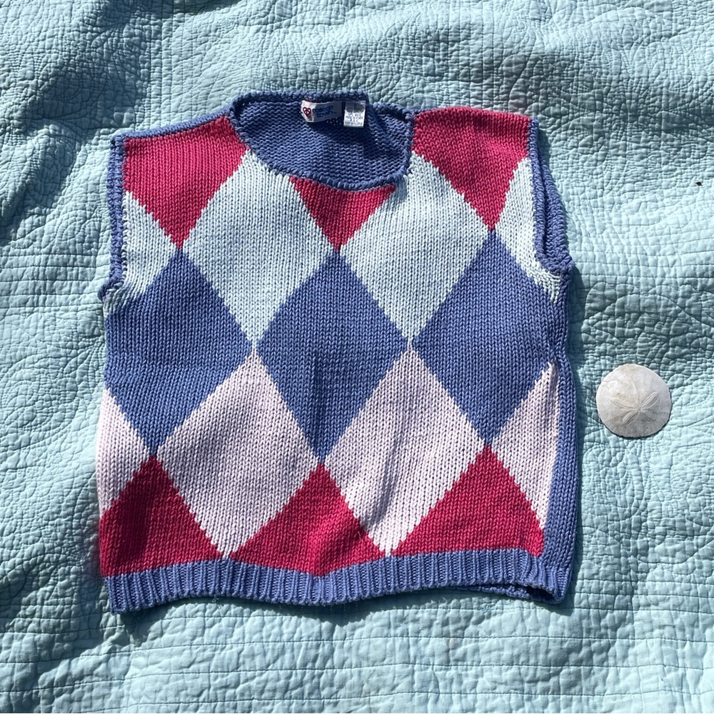 Vintage College Town Preppy Sweater Vest